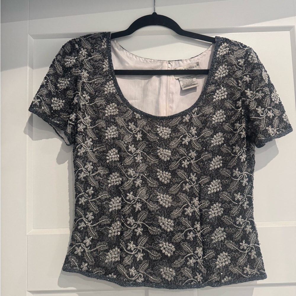 Vintage sequin top